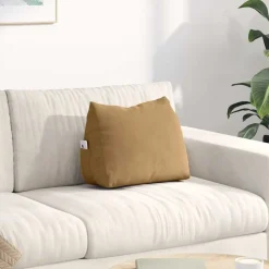 vidaXL Rugkussen Bruin 45 x 20 x 35 cm Cordstof
