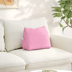 vidaXL Rugkussen Roze 45 x 20 x 35 cm Stof