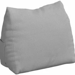 vidaXL Rugkussen Wolkengrijs 45 x 20 x 35 cm Stof