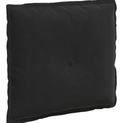 vidaXL Rugkussen Zwart 50 x 45 cm Cordstof