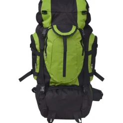 vidaXL Rugzak hiking XXL 75 L zwart en groen