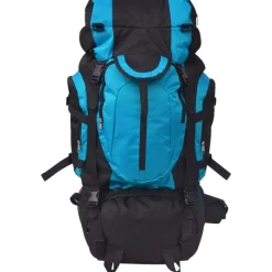 vidaXL Rugzak hiking XXL 75 L zwart en blauw