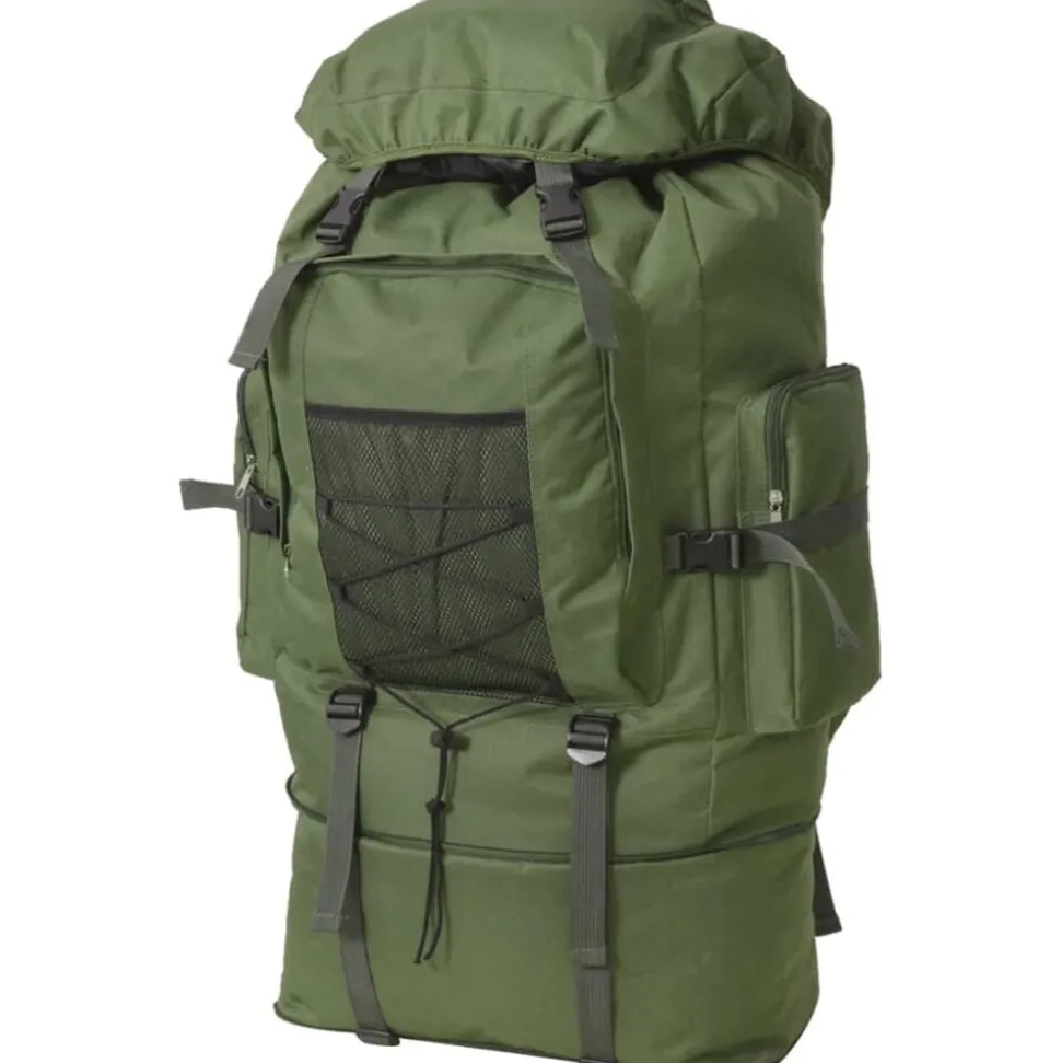 vidaXL Rugzak legerstijl XXL 100 L groen