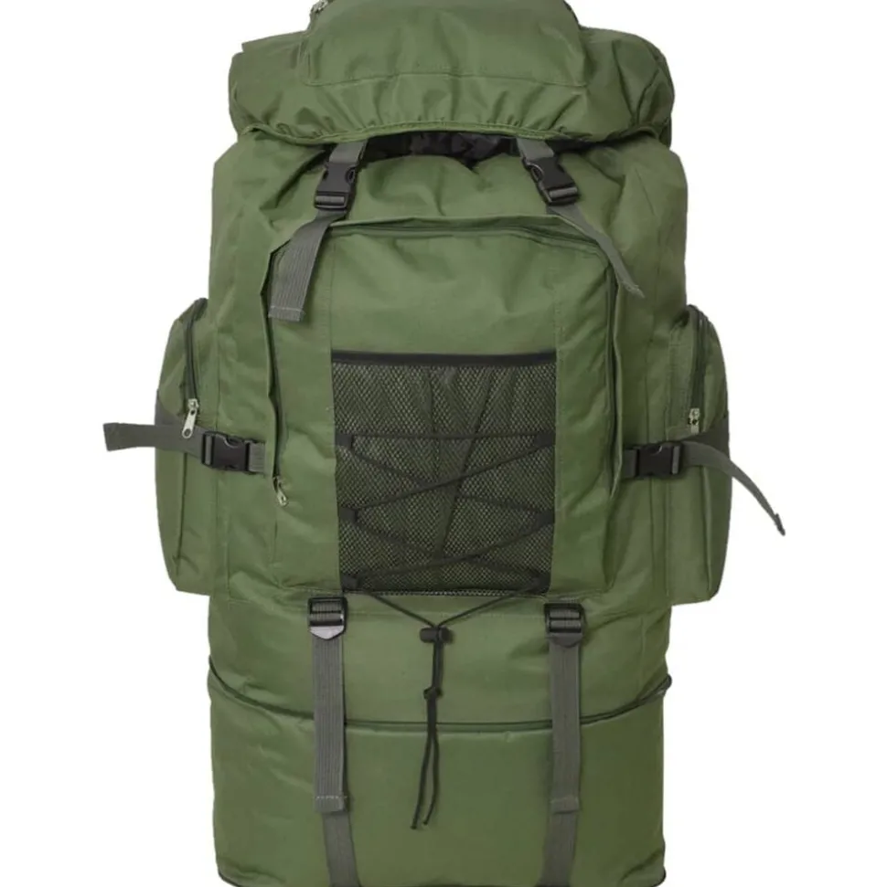 vidaXL Rugzak legerstijl XXL 100 L groen