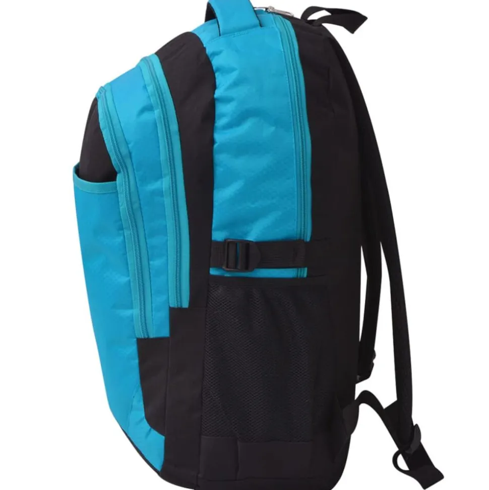 vidaXL Rugzak voor school 40 L zwart en blauw