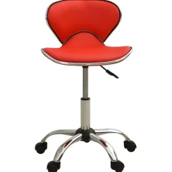 vidaXL Salonkruk kunstleer rood