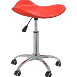 vidaXL Salonkruk kunstleer rood