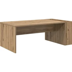 vidaXL Salontafel Artisan Eiken 95 x 50 x 34 cm Bewerkt hout