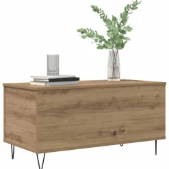 vidaXL Salontafel artisanaal eikenkleurig 90 x 44.5 x 45 cm