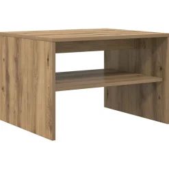 vidaXL Salontafel Artisan Eiken 60 x 50 x 40 cm Bewerkt hout
