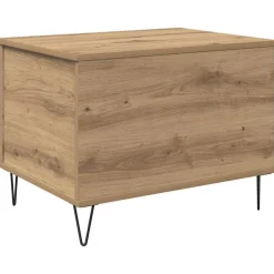 vidaXL Salontafel Artisan Eiken 60 x 44,5 x 45 cm Bewerkt hout