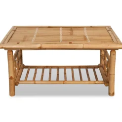 vidaXL Salontafel bamboe 90x50x45 cm