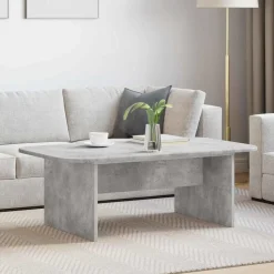vidaXL Salontafel Beton Grijs 93 x 53 x 33 cm Bewerkt hout