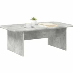 vidaXL Salontafel Beton Grijs 93 x 53 x 33 cm Bewerkt hout