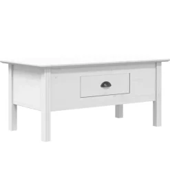vidaXL Salontafel BODO 100x55x46 cm massief grenenhout wit
