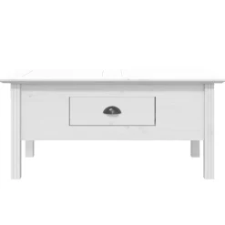 vidaXL Salontafel BODO 100x55x46 cm massief grenenhout wit