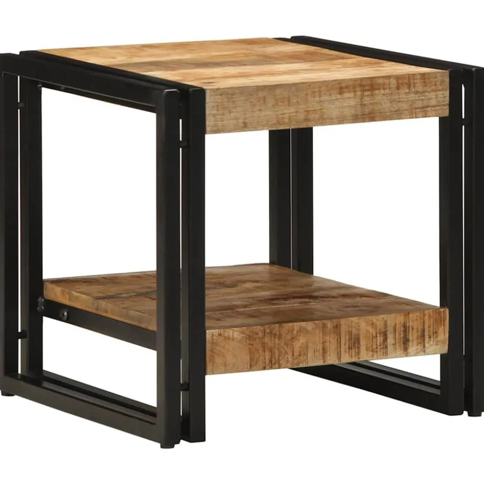 vidaXL Salontafel Bruin 40 x 40 x 38 cm Massief Mango Hout