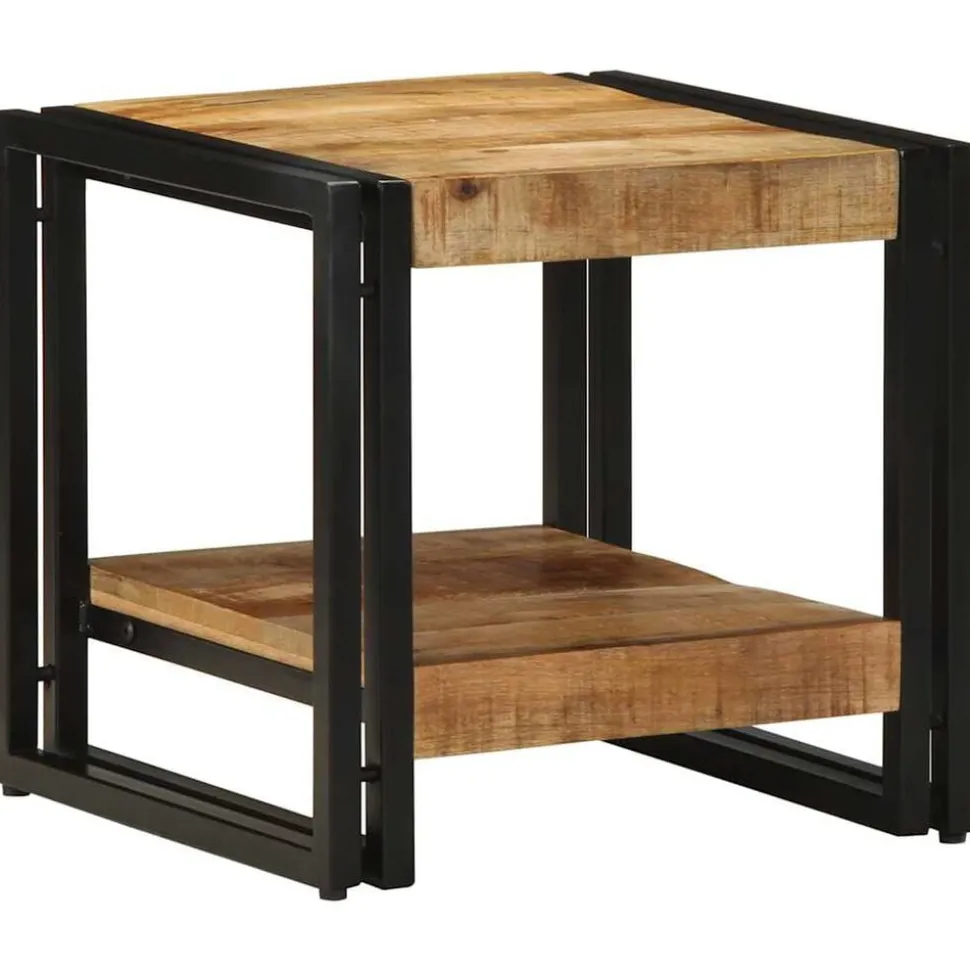 vidaXL Salontafel Bruin 40 x 40 x 38 cm Massief Mango Hout
