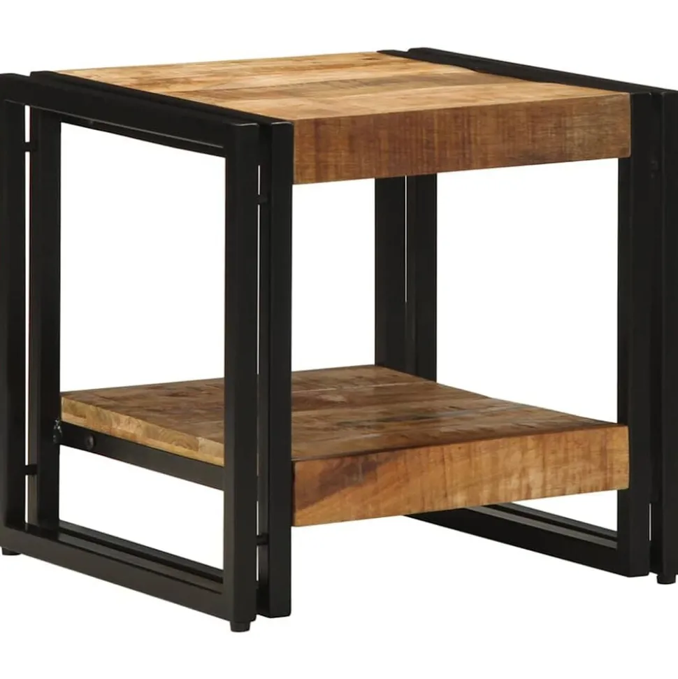 vidaXL Salontafel Bruin 40 x 40 x 38 cm Massief Mango Hout
