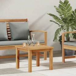 vidaXL Salontafel Bruin 45 x 45 x 36 cm Massief Teakhout