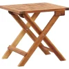 vidaXL Salontafel inklapbaar 40x40x40 cm massief acaciahout