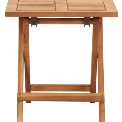 vidaXL Salontafel inklapbaar 40x40x40 cm massief acaciahout