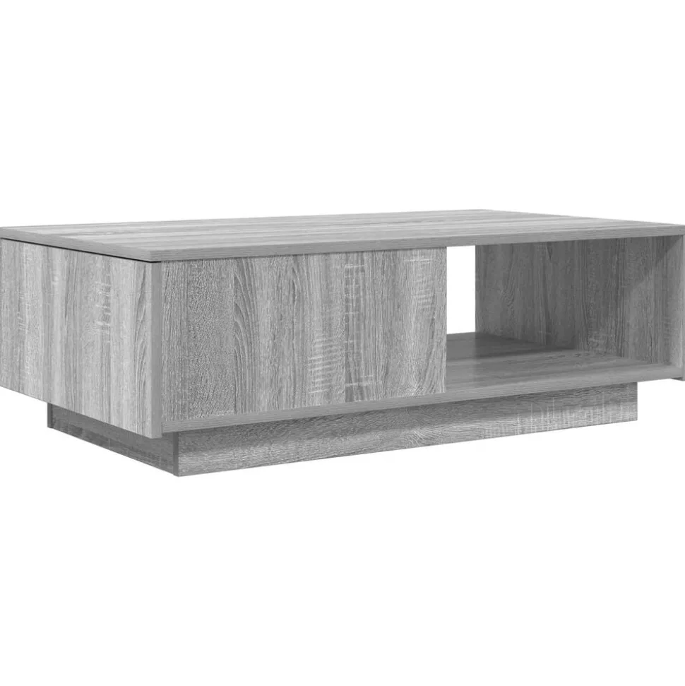 vidaXL Salontafel met lade Grijs Sonoma 95 x 55 x 31 cm Bewerkt hout