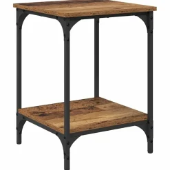 vidaXL Salontafel Oud Hout 40 x 40 x 55 cm Bewerkt hout