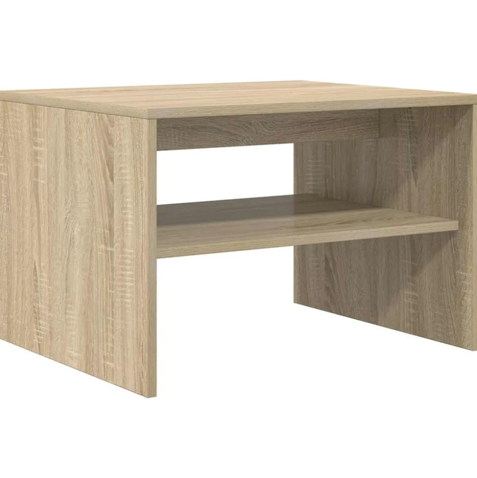 vidaXL Salontafel Sonoma Eiken 60 x 50 x 40 cm Bewerkt hout