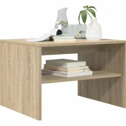 vidaXL Salontafel Sonoma Eiken 60 x 50 x 40 cm Bewerkt hout