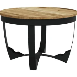 vidaXL Salontafel 60x40 cm massief ruw mangohout