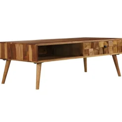 vidaXL Salontafel 110x50x37 cm acaciahout met honing afwerking