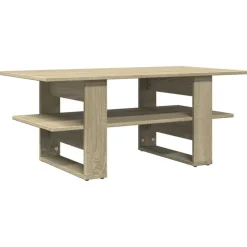 vidaXL Salontafel 102x55x42 cm bewerkt hout sonoma eikenkleurig