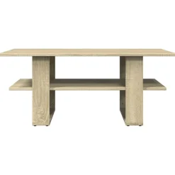 vidaXL Salontafel 102x55x42 cm bewerkt hout sonoma eikenkleurig