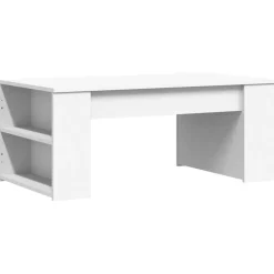 vidaXL Salontafel 102x55x42 cm bewerkt hout wit