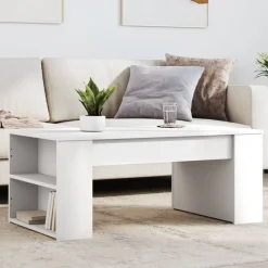 vidaXL Salontafel 102x55x42 cm bewerkt hout wit