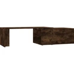 vidaXL Salontafel 150x50x35 cm bewerkt hout gerookt eikenkleurig