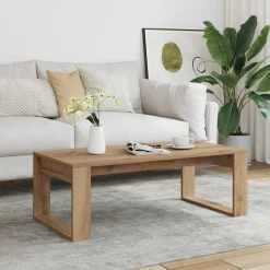 vidaXL Salontafel 102x50x35 cm bewerkt hout artisanaal eikenkleurig
