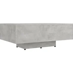 vidaXL Salontafel 85x55x31 cm bewerkt hout betongrijs