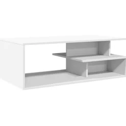 vidaXL Salontafel 102x55x35 cm bewerkt hout wit