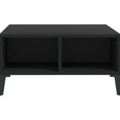 vidaXL Salontafel 60x60x30 cm bewerkt hout zwart
