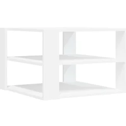vidaXL Salontafel 58x58x40 cm bewerkt hout wit