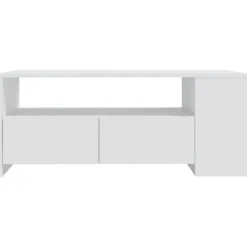 vidaXL Salontafel 102x55x42 cm bewerkt hout zwart