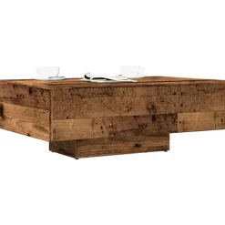 vidaXL Salontafel 85x55x31 cm bewerkt hout oud houtkleurig