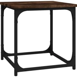 vidaXL Salontafel 40x40x40 cm bewerkt hout gerookt eikenkleurig