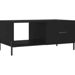 vidaXL Salontafel 90x50x40 cm bewerkt hout zwart
