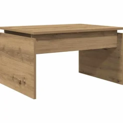 vidaXL Salontafel 68x50x38 cm bewerkt hout artisanaal eikenkleur
