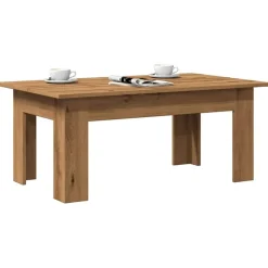 vidaXL Salontafel 100x60x42 cm bewerkt hout artisanaal eikenkleur