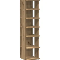 vidaXL Salontafel 55x55x42 cm bewerkt hout artisanaal eikenkleurig