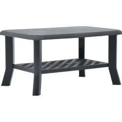 vidaXL Salontafel 90x60x46 cm kunststof antraciet